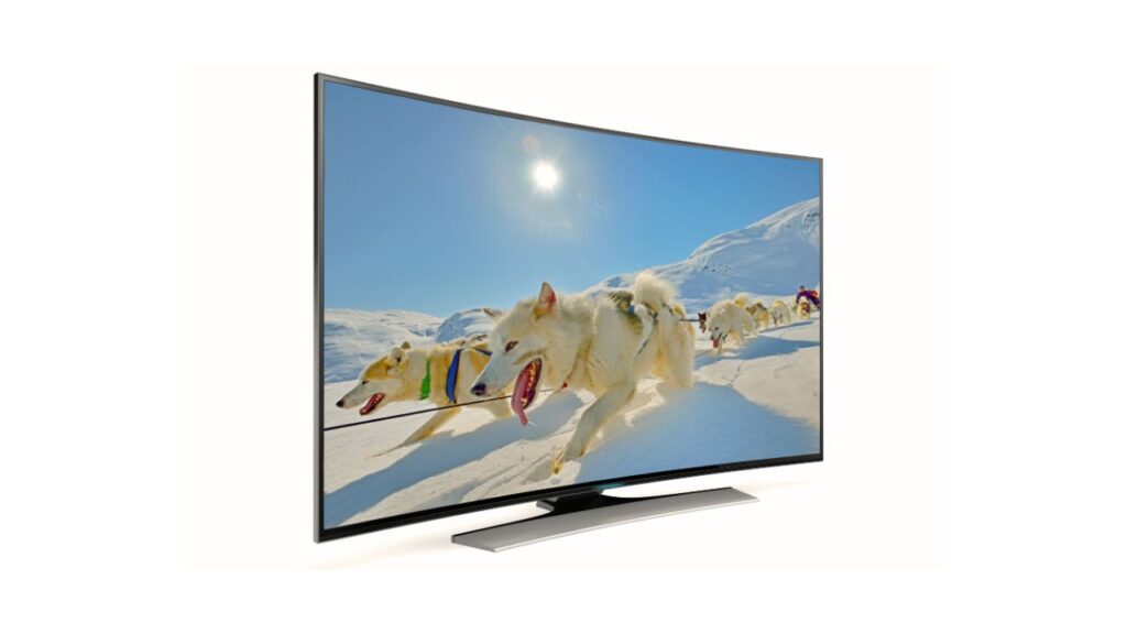 Curved tv ophangen of niet? tv met huskies