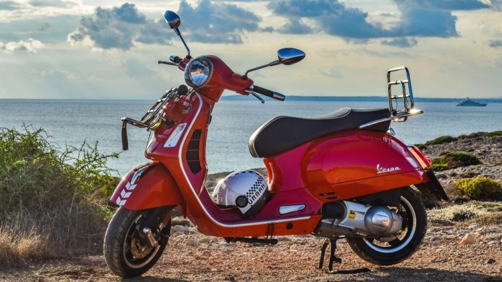 scooter voor kust