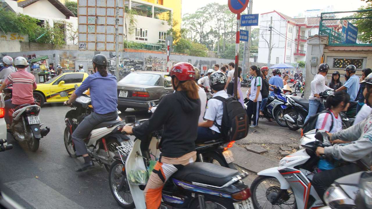 scooters in stadsgebruik